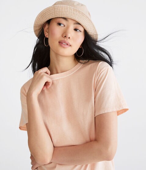 Washed Loose Fit Crew Tee