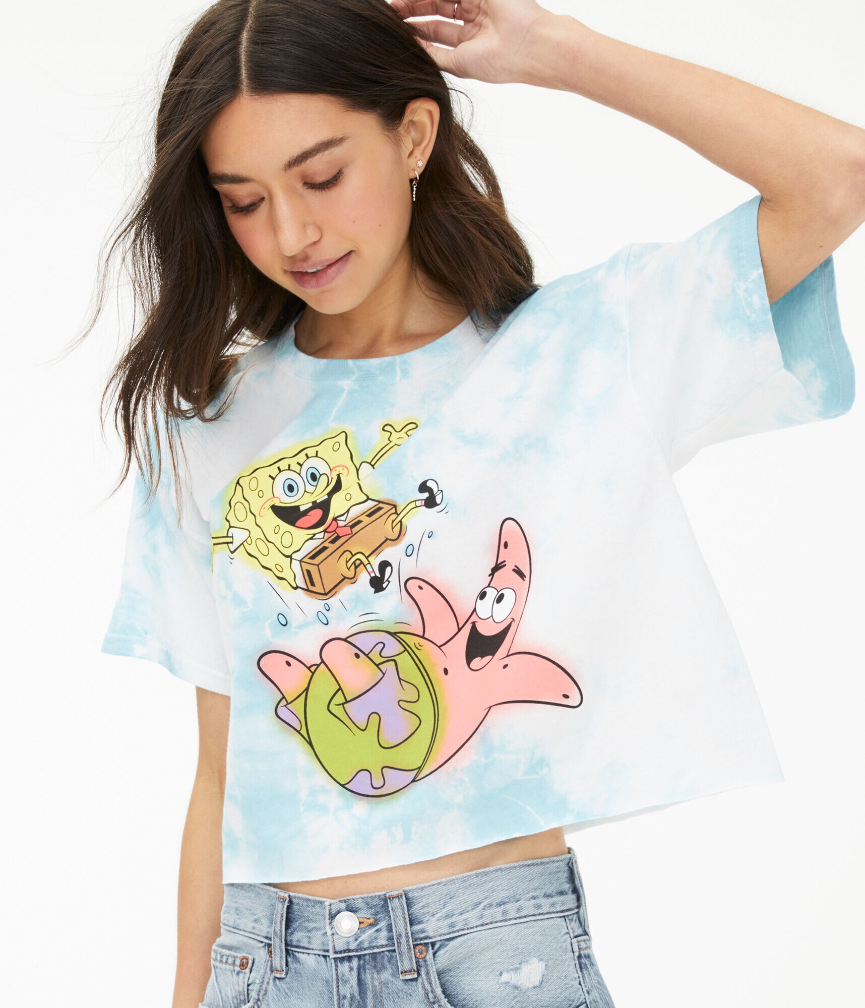 SpongeBob Bounce Tie-Dye Graphic Tee