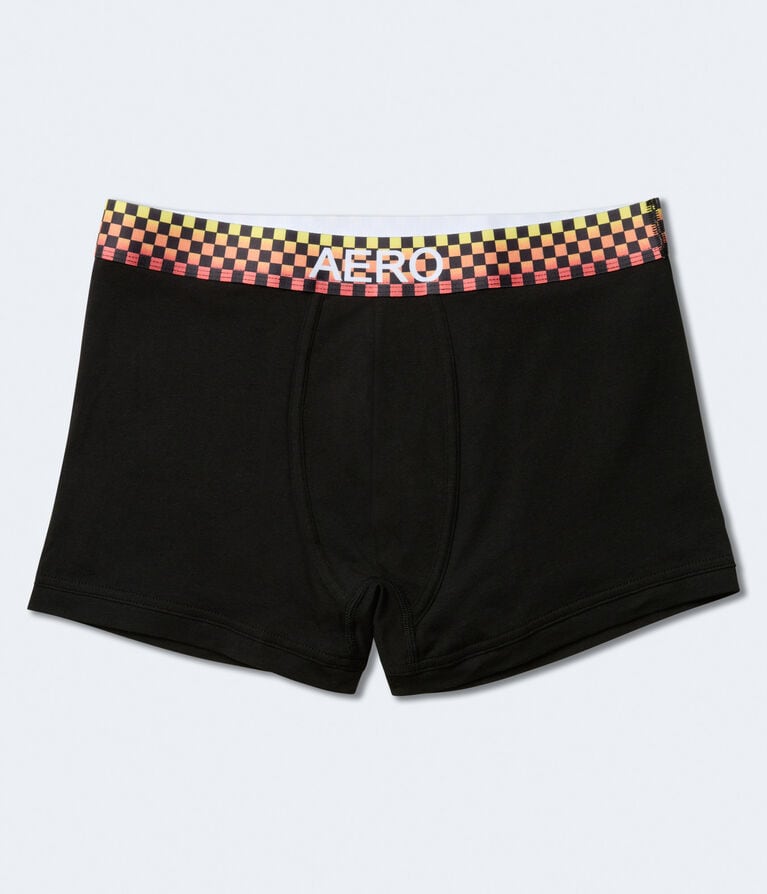 Checker Waistband Knit Trunks