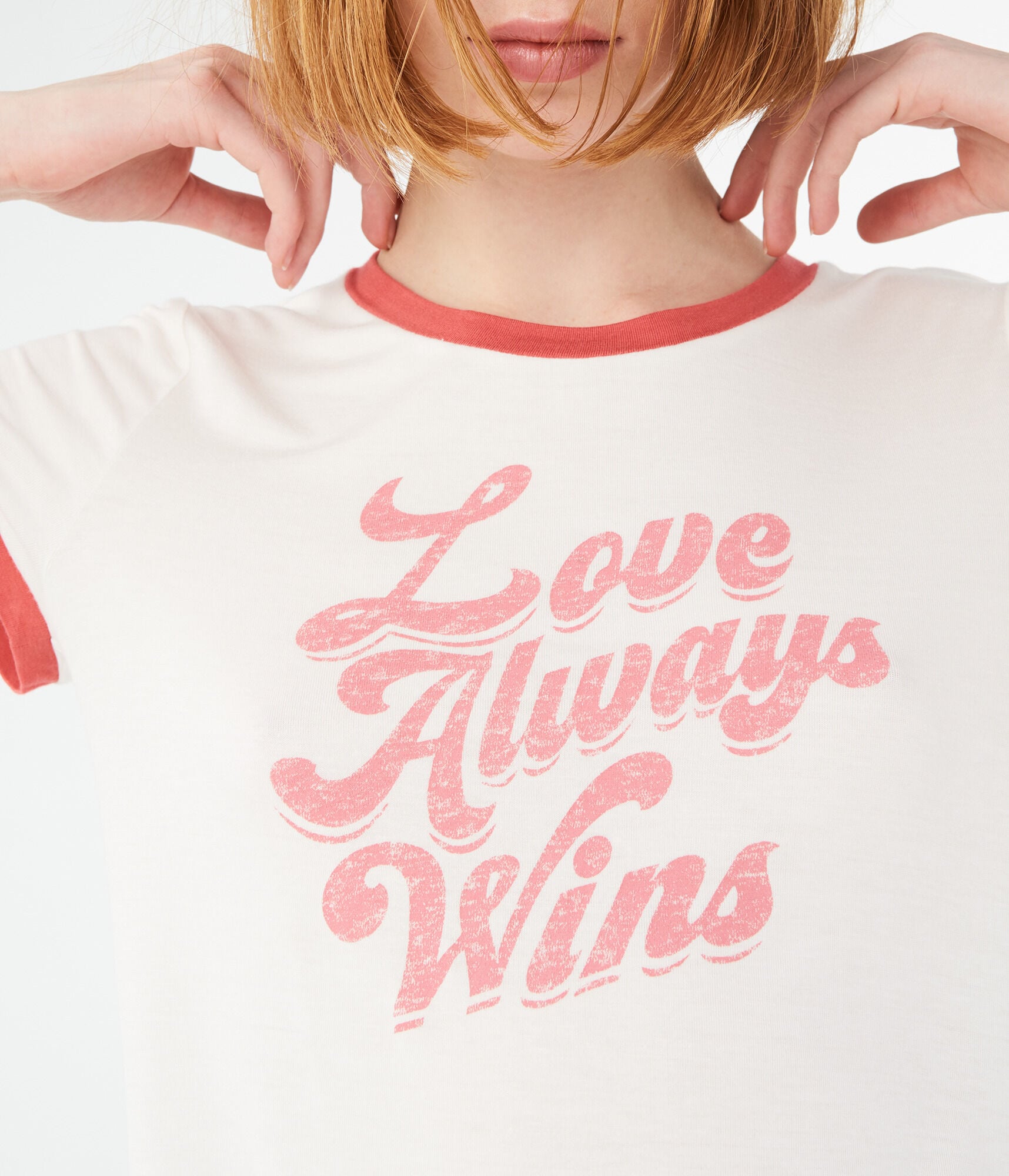 Love Always Wins Ringer Graphic Girl Tee