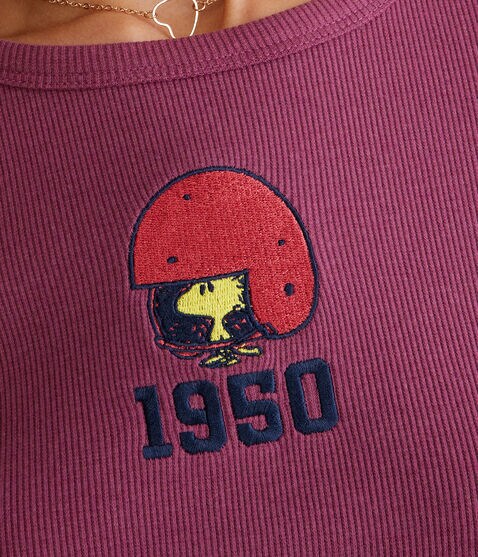 Peanuts® | Aéropostale Long Sleeve Woodstock 1950 Baby Tee Peanuts® | Aéropostale Long Sleeve Woodstock 1950 Baby Tee