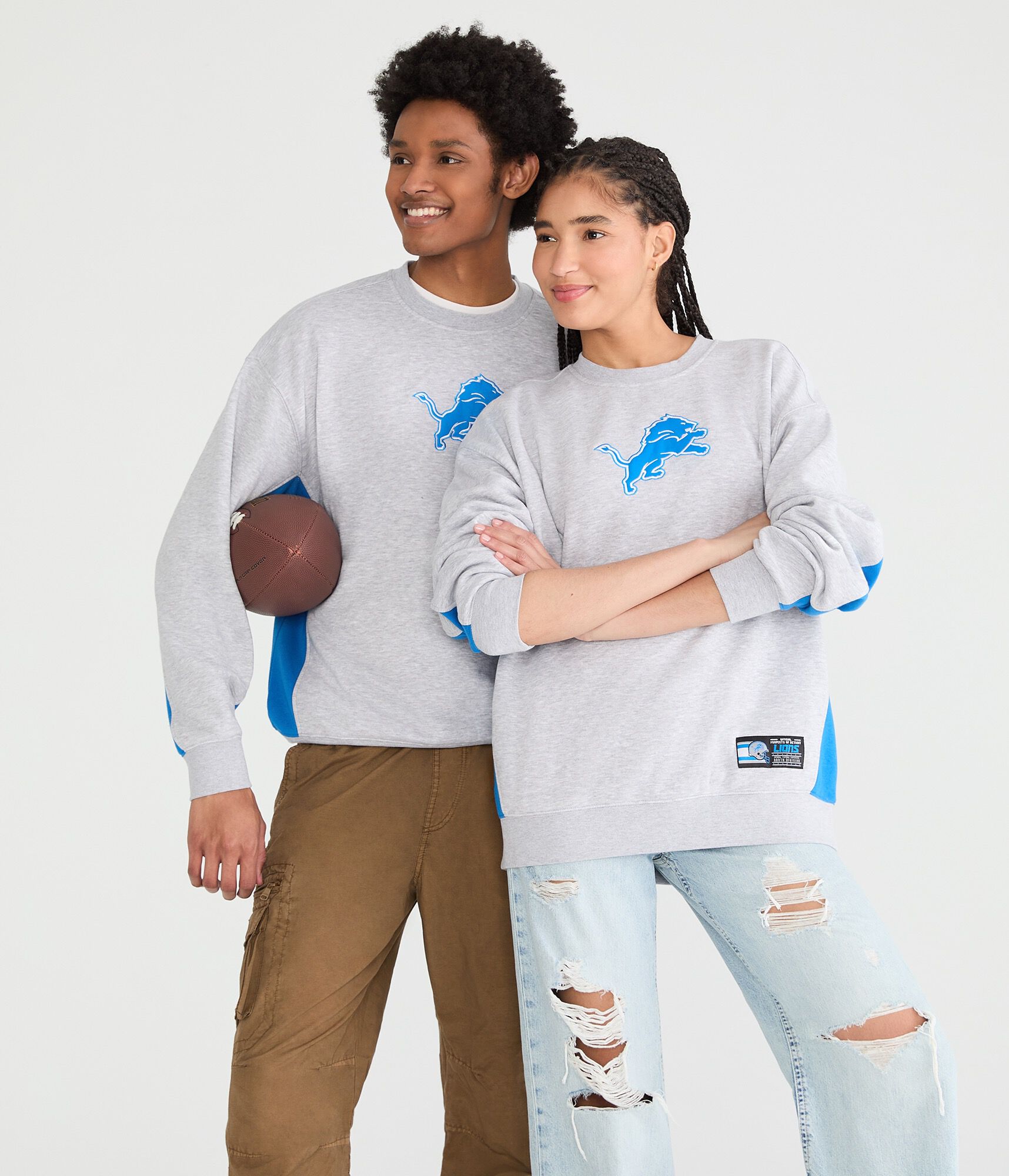 Detroit Lions Logo Crew Sweatshirt