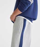 Colorblocked Stripe Straight Leg Sweatpants
