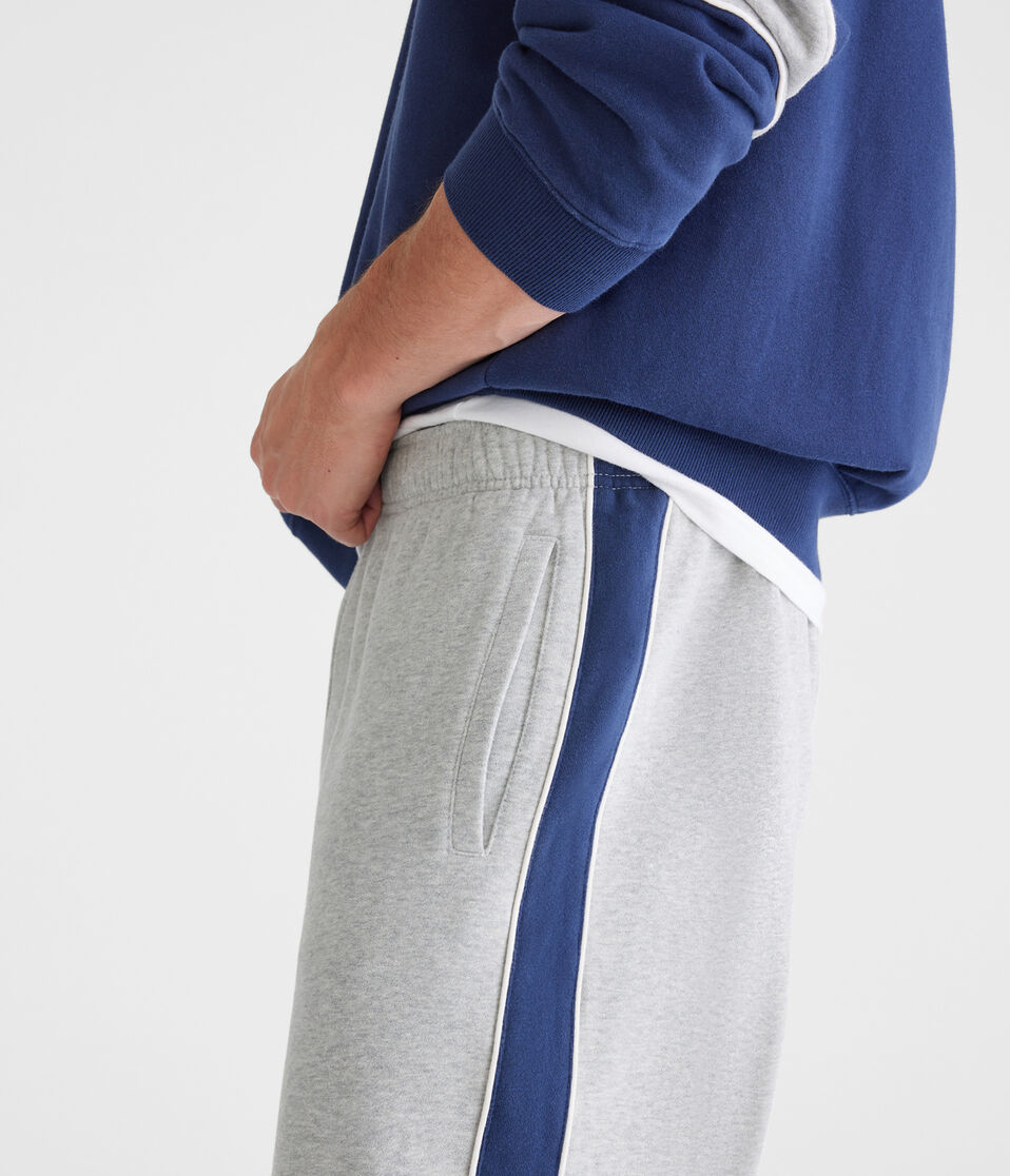 Colorblocked Stripe Straight Leg Sweatpants