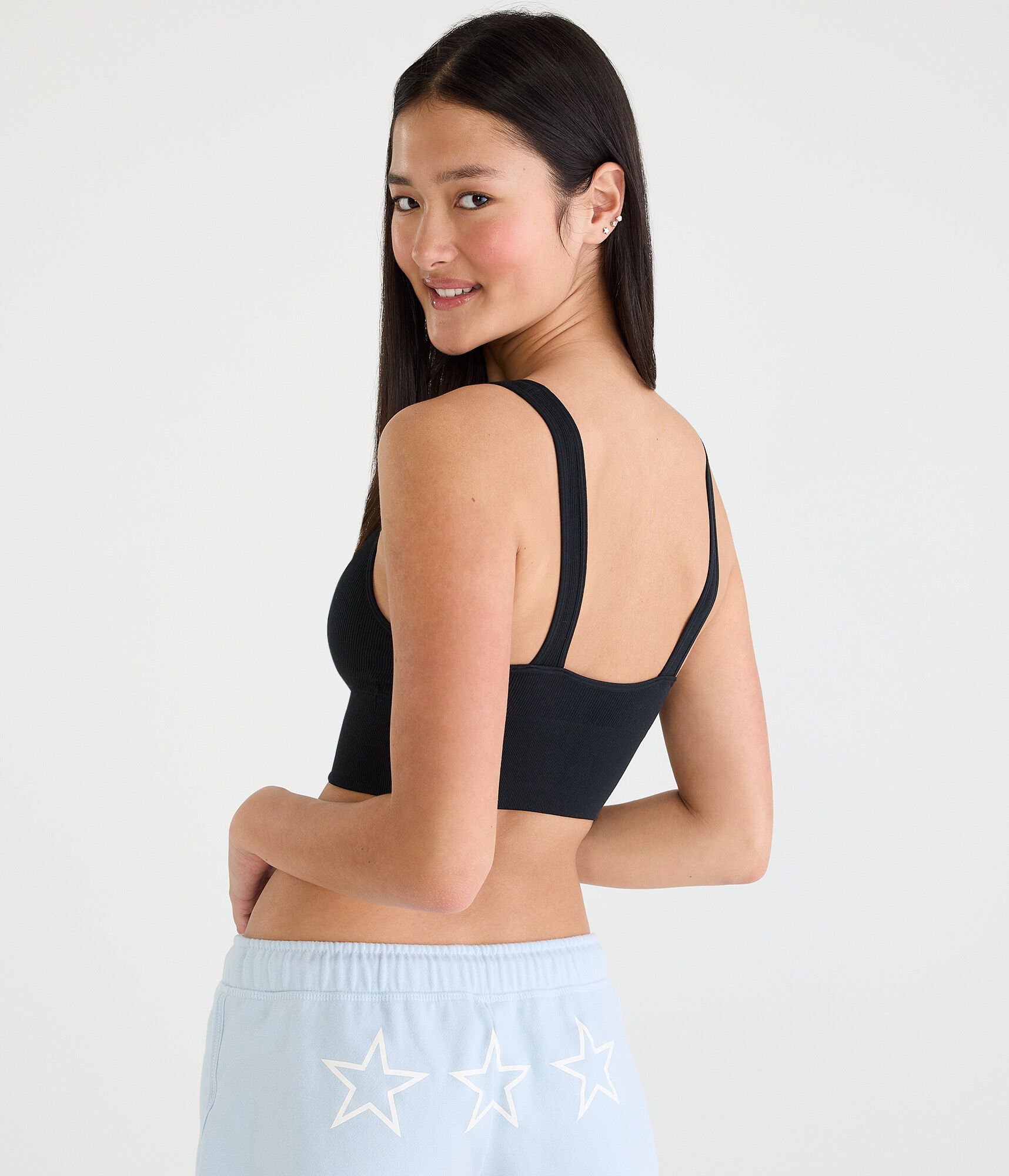 Seamless Scoop Long-Line Bralette