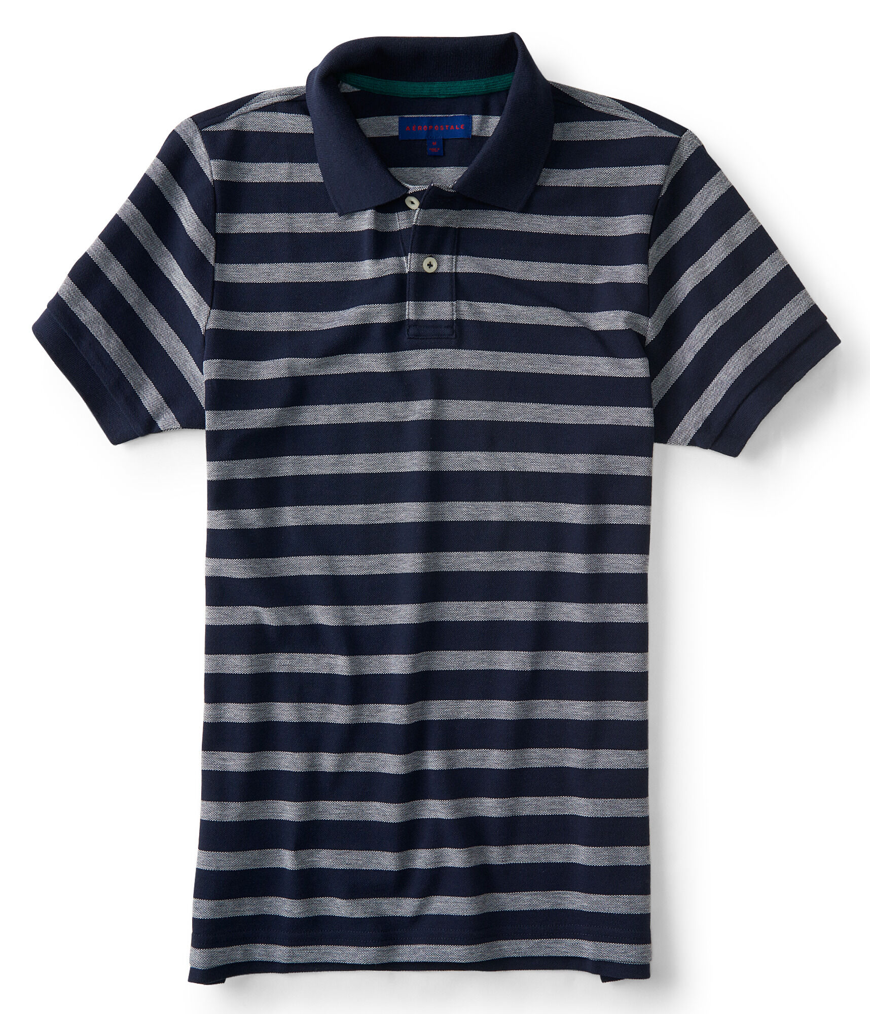 Striped Oxford Pique Polo