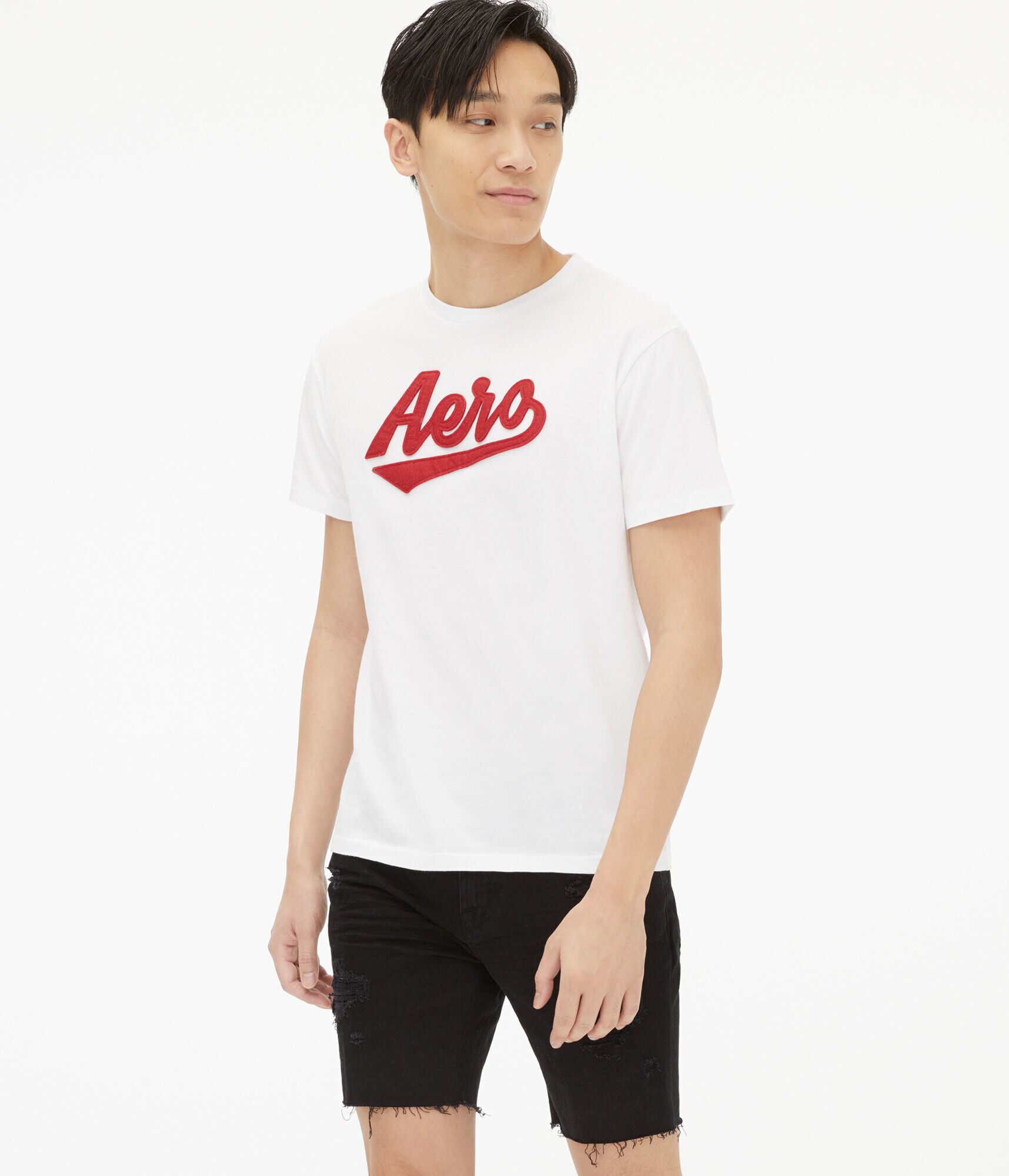 Aero Script Appliqu&eacute; Graphic Tee
