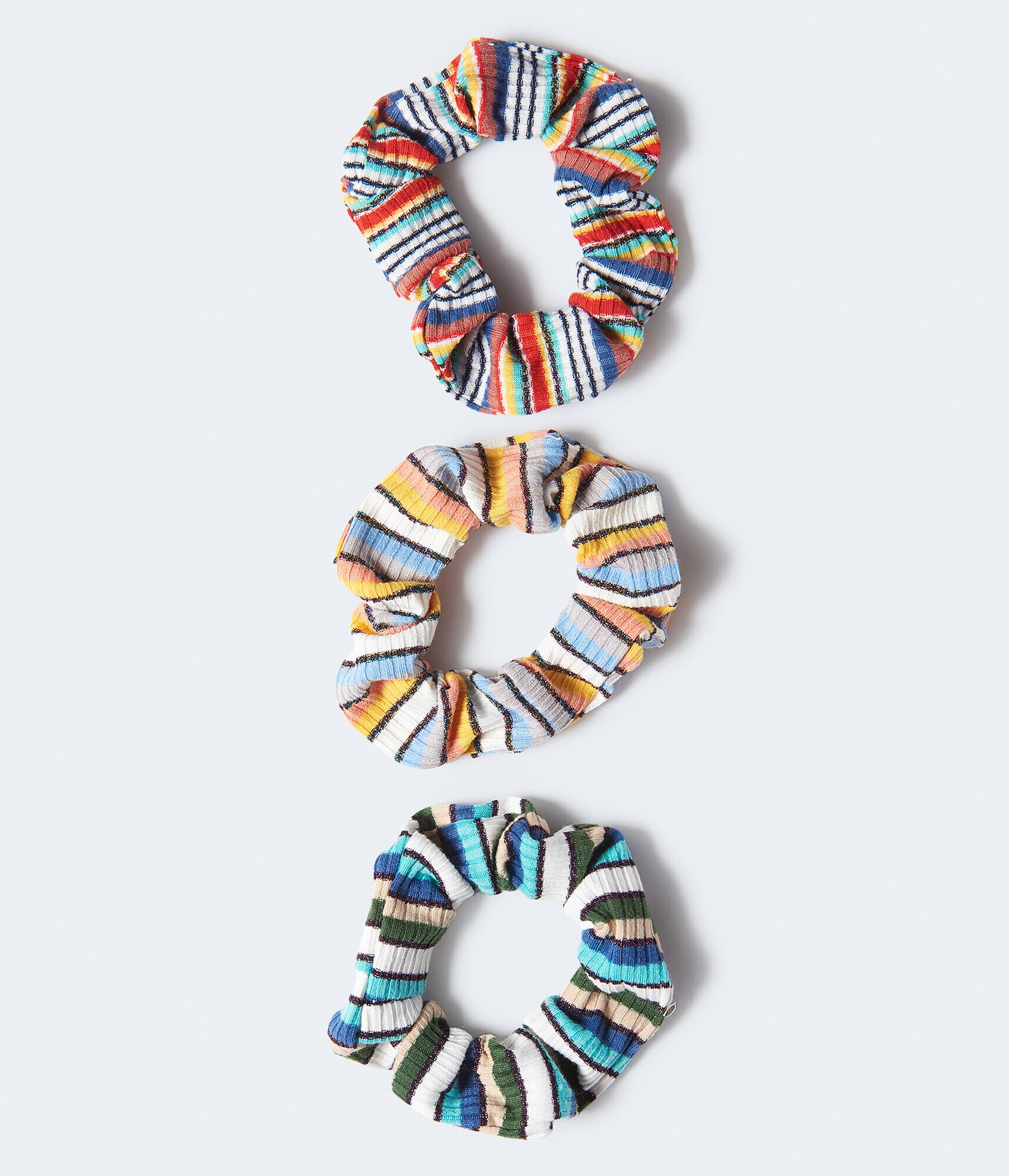 Multi-Stripe Scrunchie 3-Pack
