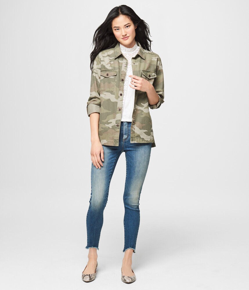 Camo Shirt Jacket