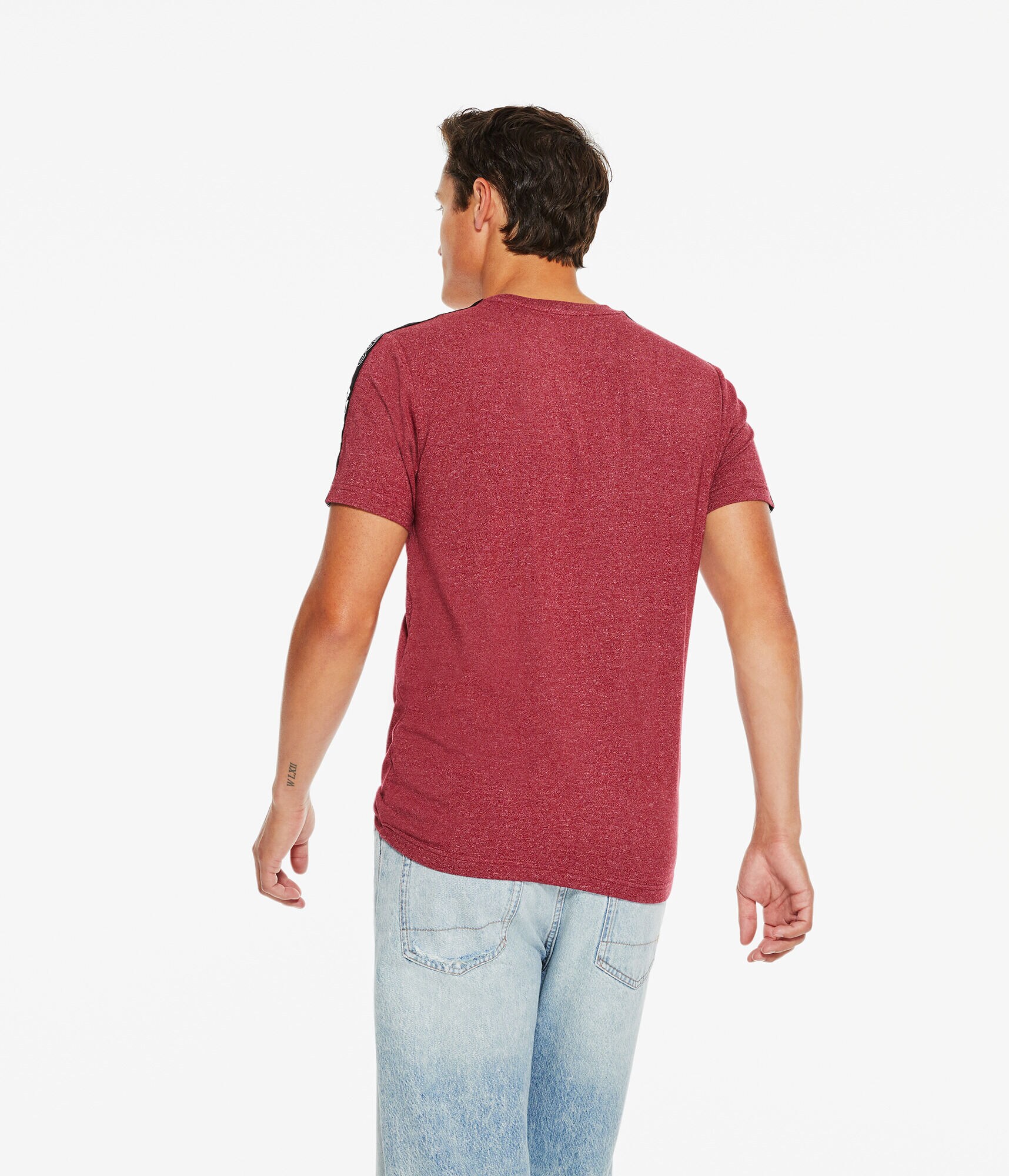 Aero Logo Sleeve Tape Stretch Graphic Tee