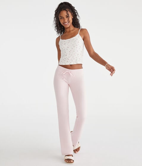 Solid Fit & Flare Sweatpants Solid Fit & Flare Sweatpants