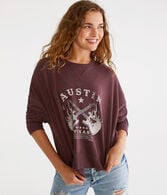 Austin Rock Festival Oversized Crew Sweatshirt