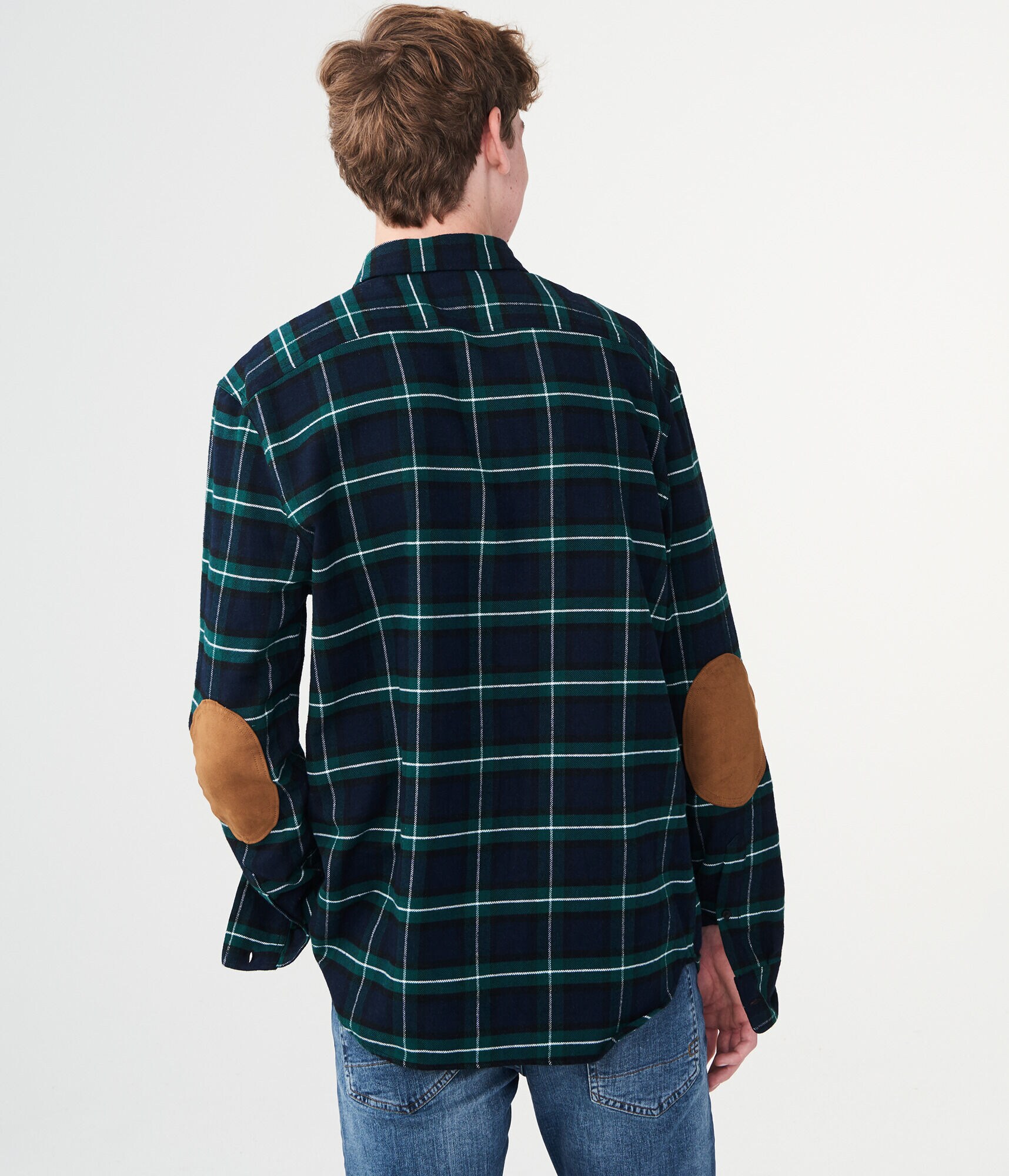 トップス Unlikely Elbow Patch Flannel Work Shirts Unlikely Elbow Patch Flannel Work Shirts – unexpected store