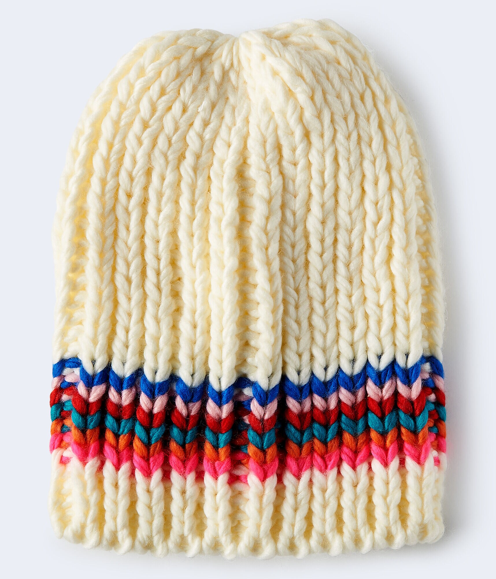 Striped Chunky Beanie