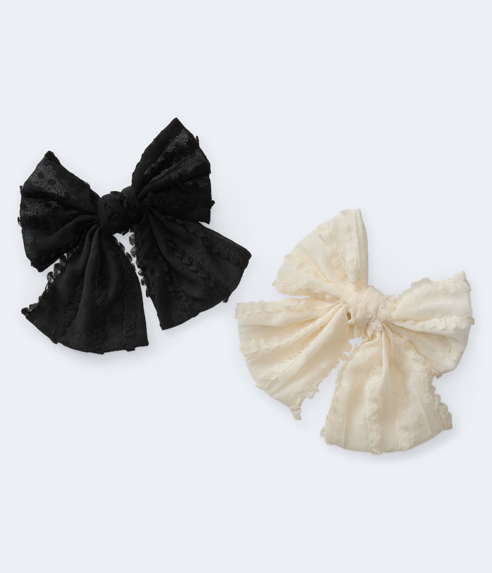 Chiffon Bow Hair Clip 2-Pack