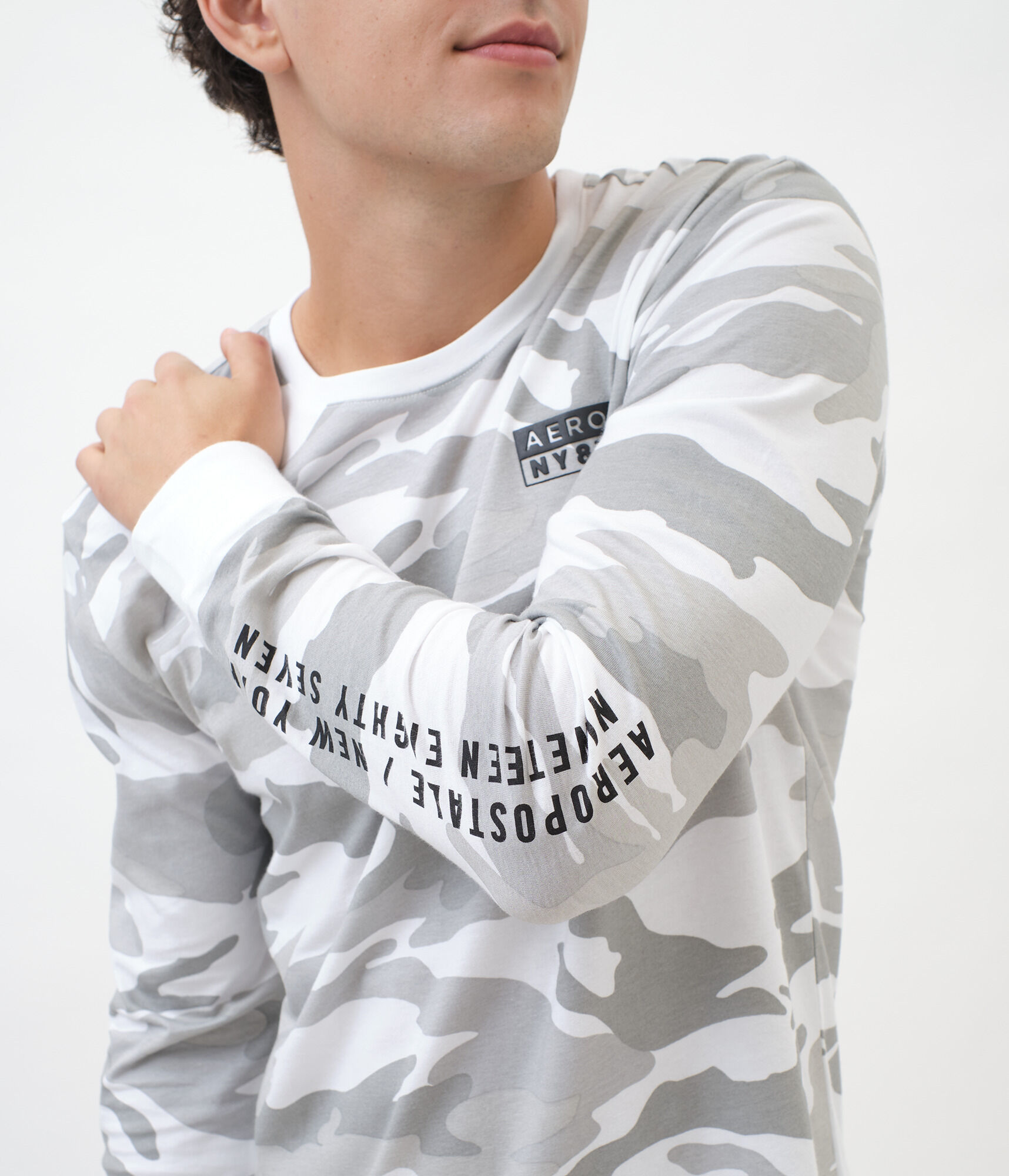 国内で当店のみ HAS2SONS - Camouflage long sleeve tee logo 727 Abstract- Long Sleeve Tee – 727.SZN™
