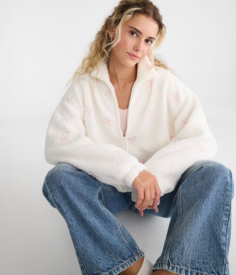 Bows Full-Zip Sherpa Jacket Bows Full-Zip Sherpa Jacket