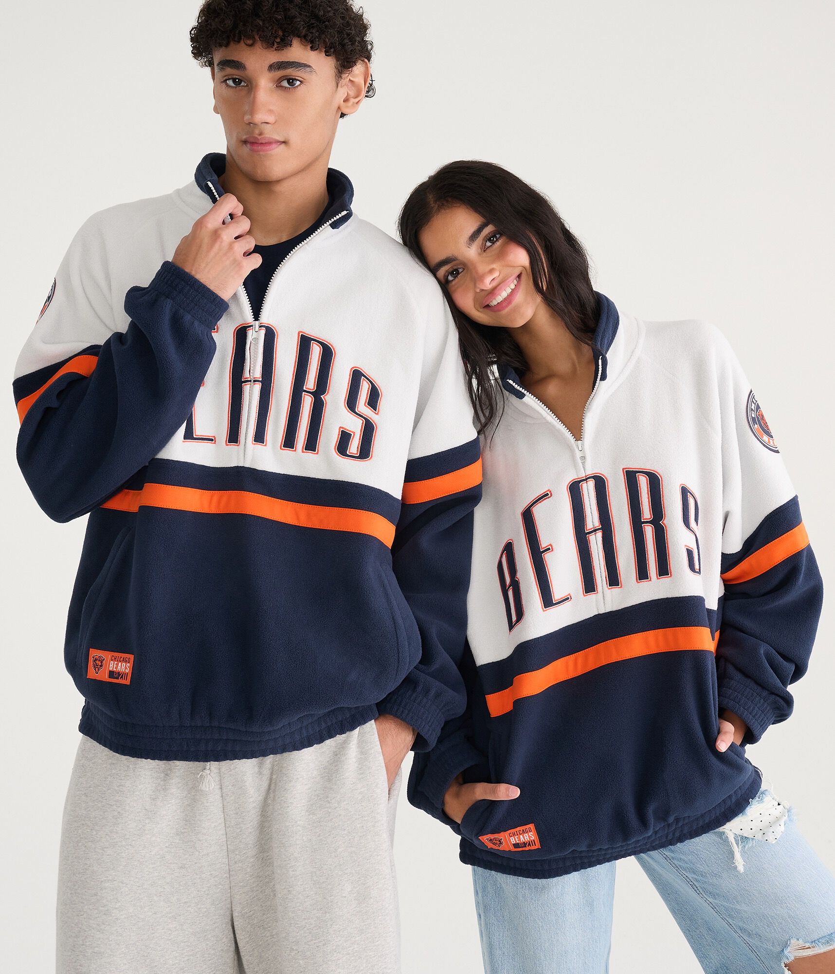 Chicago Bears Polar Fleece Half-Zip Sweatshirt