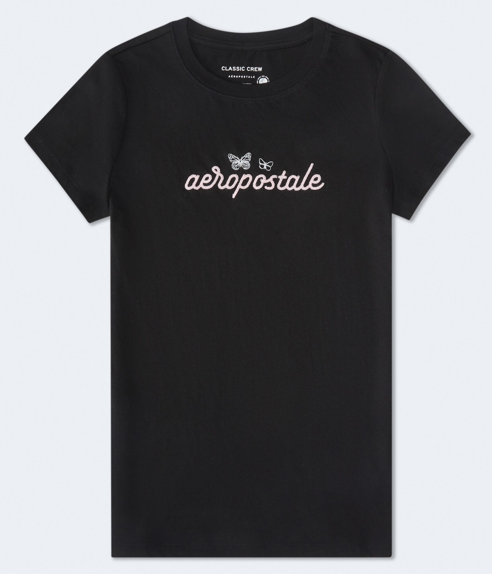 Aeropostale Script Butterflies Graphic Tee