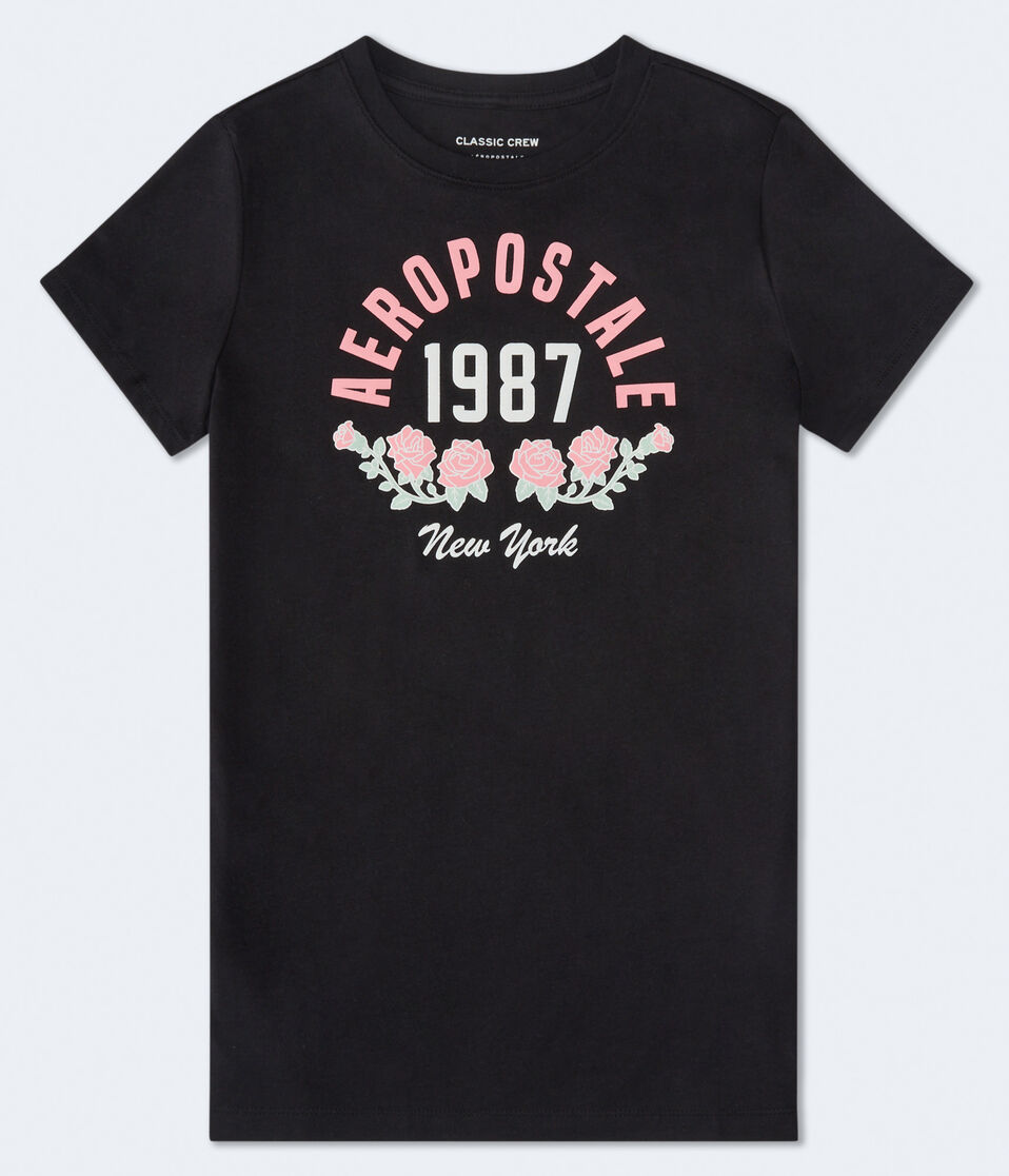 Aeropostale 1987 Roses Graphic Tee