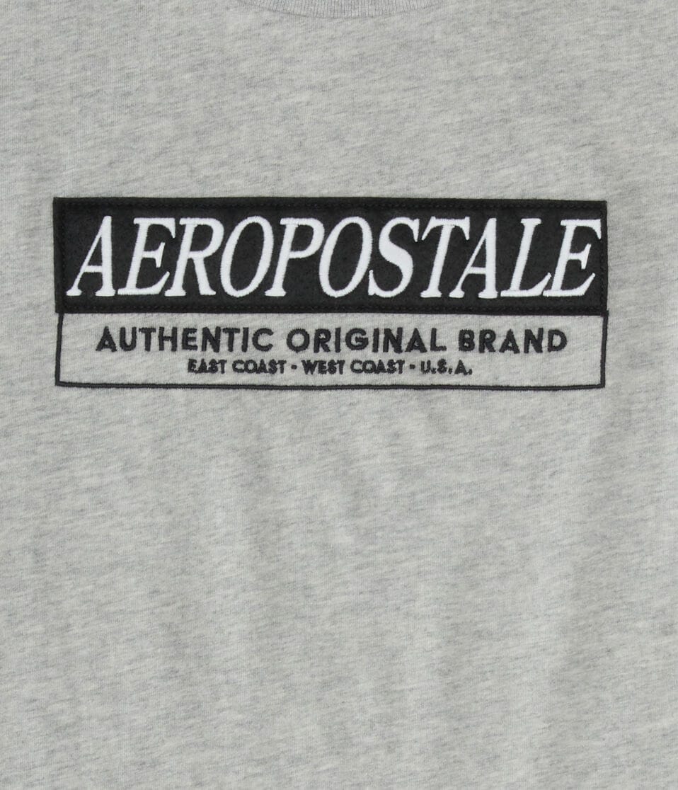 Aeropostale Box Logo Appliqué Graphic Tee