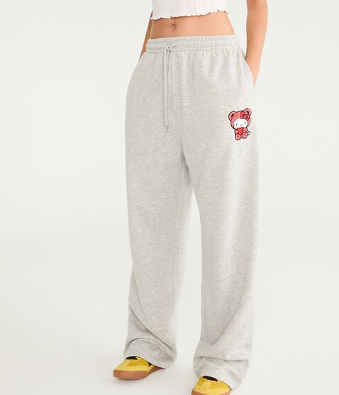 Hello Kitty | Aero Heart Bear Straight Leg Sweatpants Hello Kitty | Aero Heart Bear Straight Leg Sweatpants