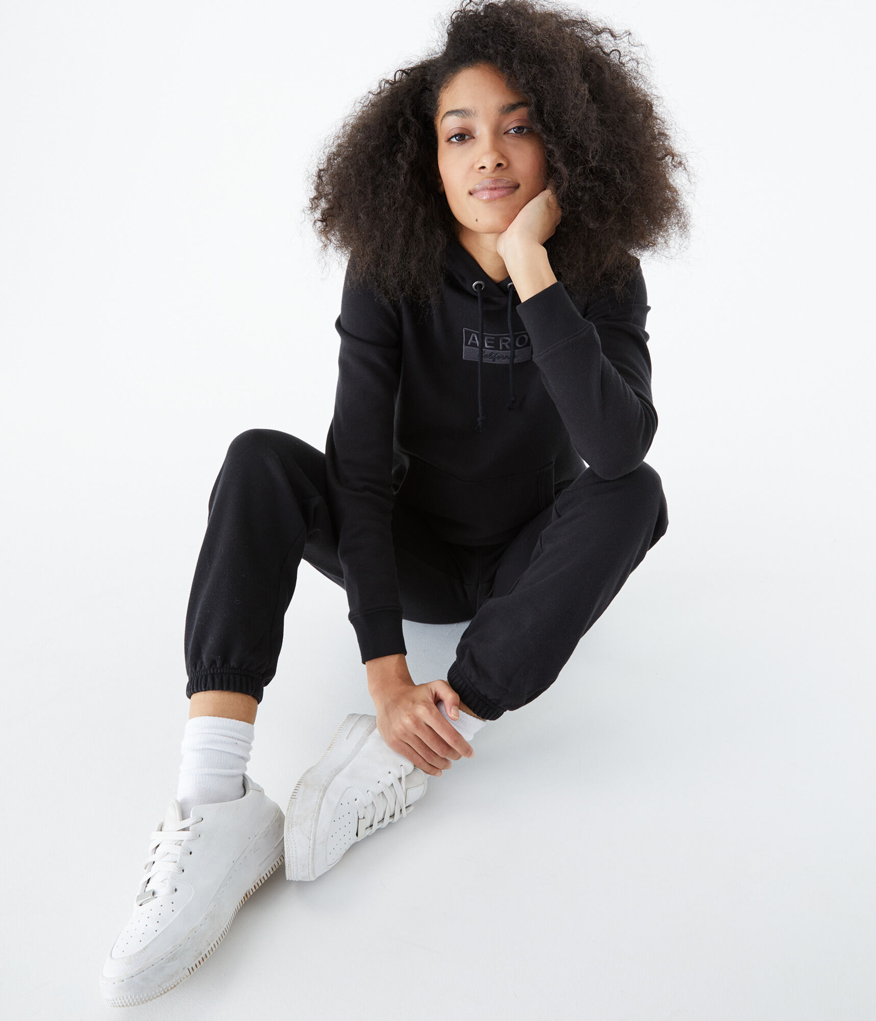 Aero California Box Logo Pullover Hoodie