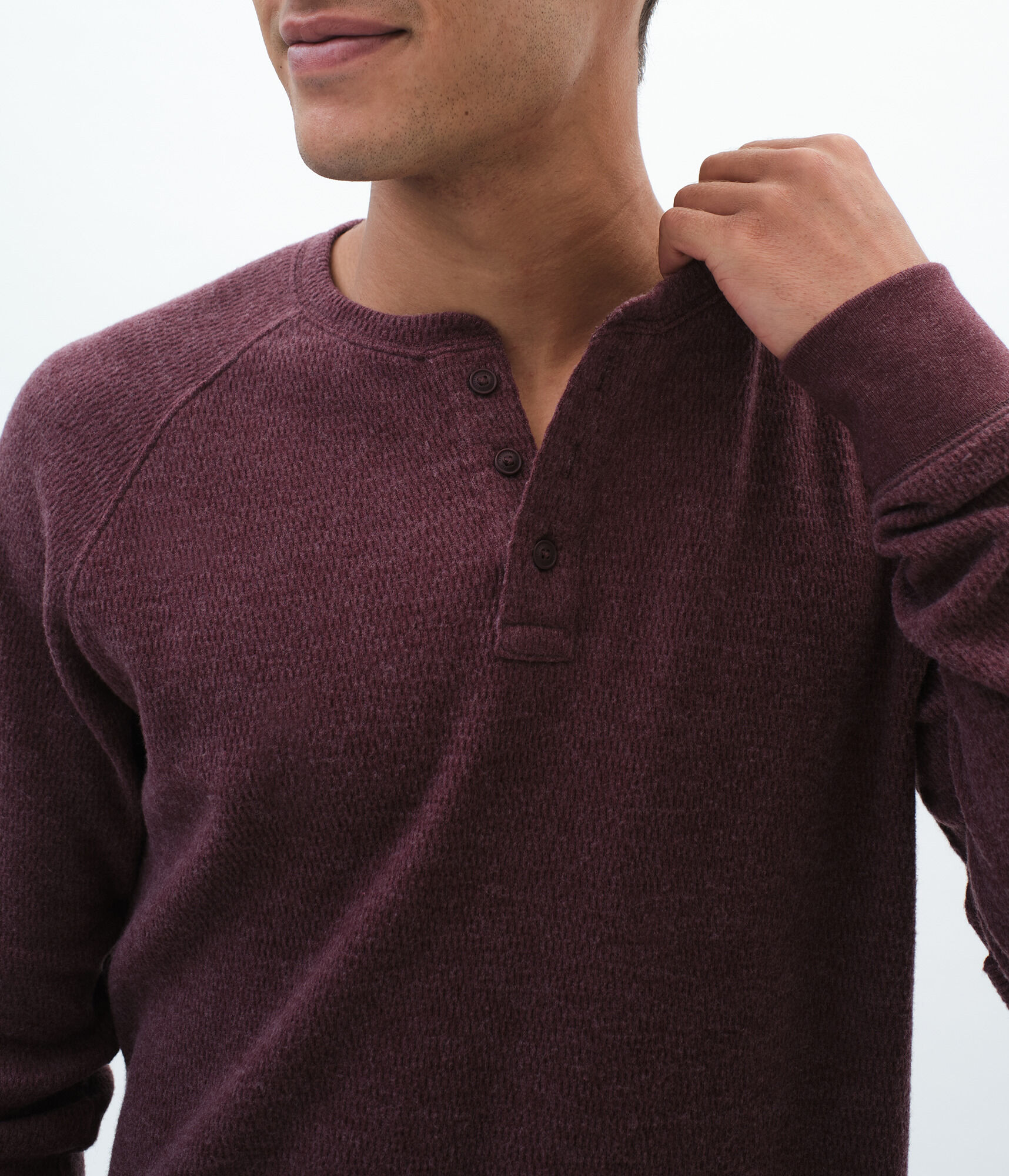 Long Sleeve Raglan Henley