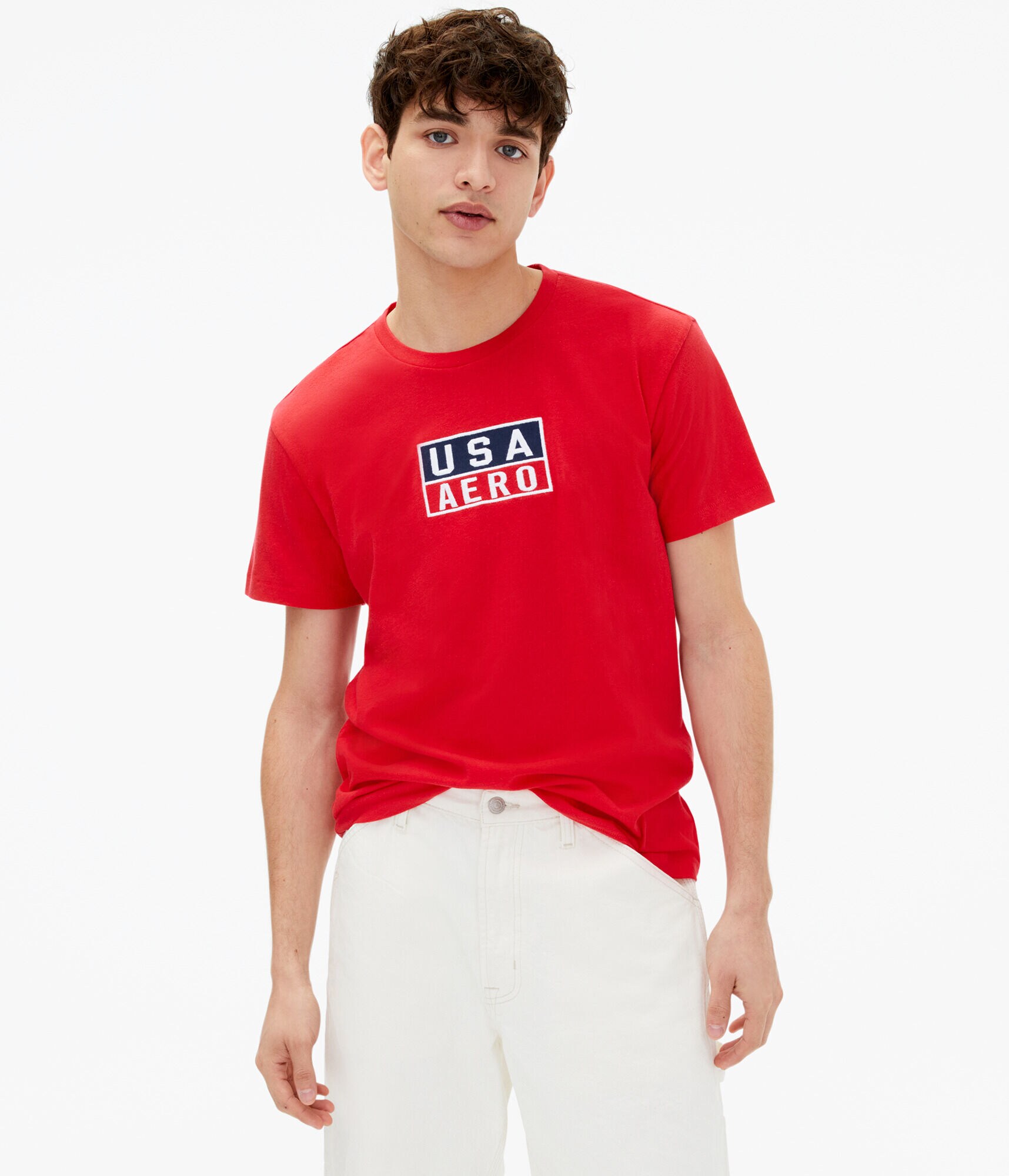 Aero USA Box Logo Graphic Tee