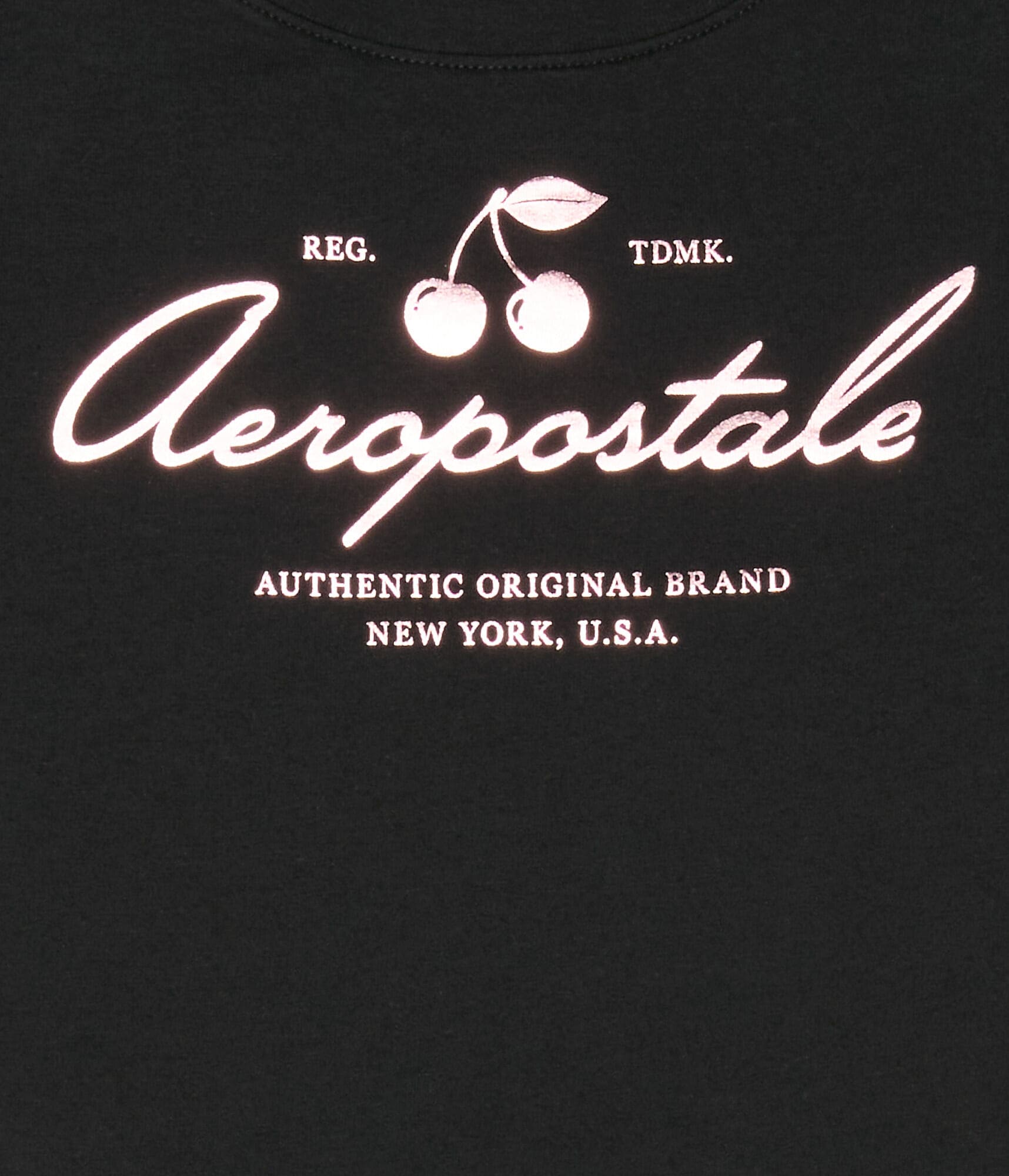 Aeropostale Cherries Foil Graphic Tee