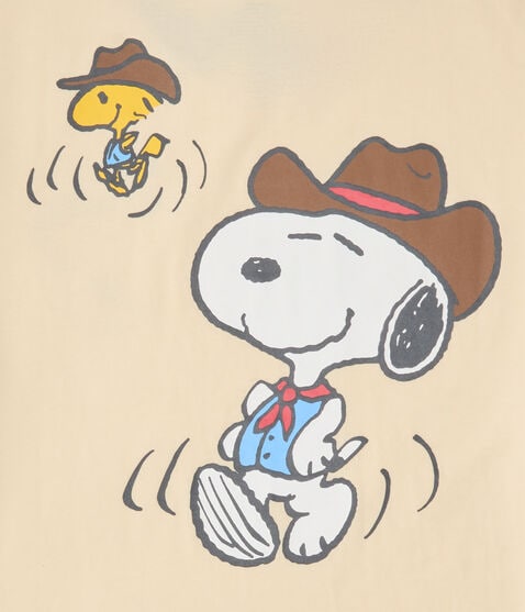 Western Snoopy & Woodstock Relaxed Ringer Graphic Tee Western Snoopy & Woodstock Relaxed Ringer Graphic Tee