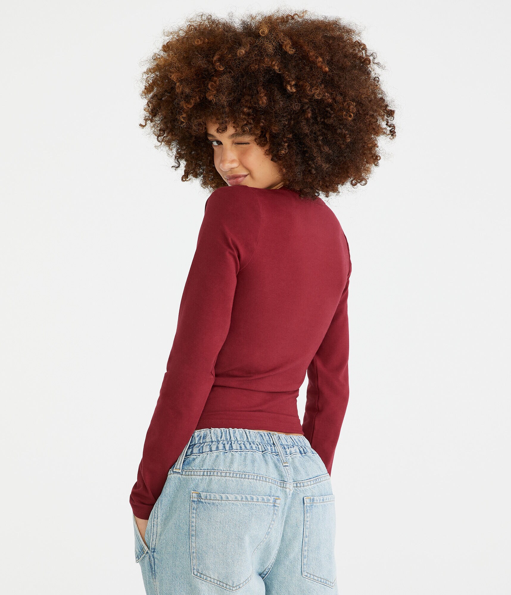 Long Sleeve Deer Graphic Baby Tee