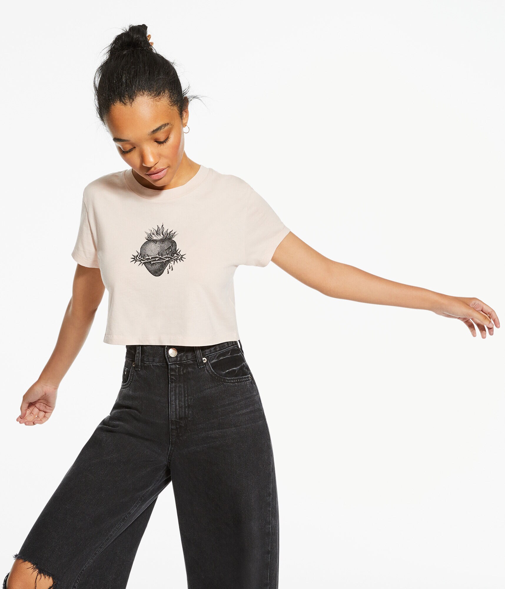 Fiery Heart Vintage Graphic Tee