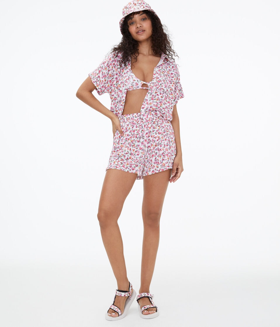 Floral High-Rise Shorts