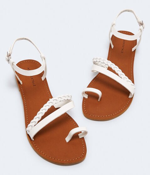 Faux Leather Multi-Strap Sandal Faux Leather Multi-Strap Sandal