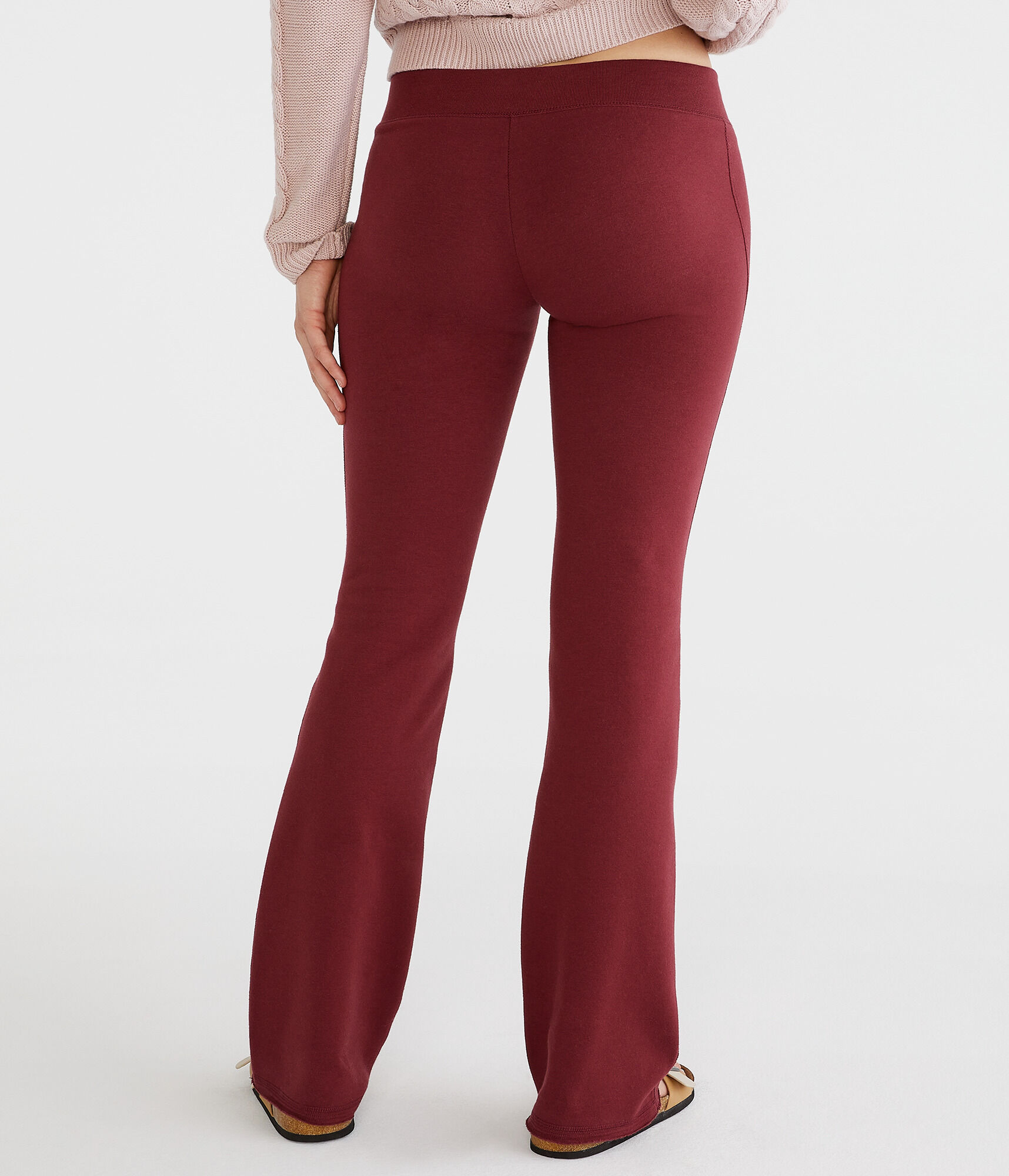 Solid Fit &amp; Flare Sweatpants