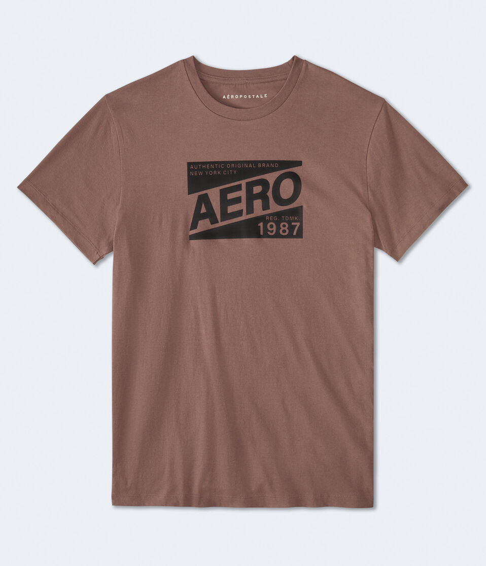 Aero 1987 Box Logo Graphic Tee