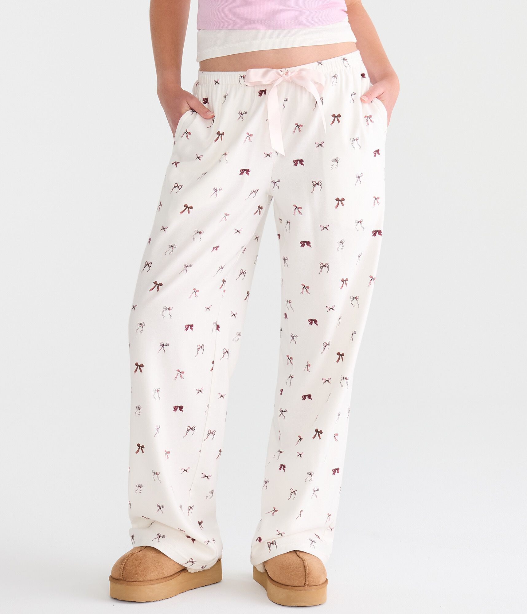 Bows Flannel Sleep Pants