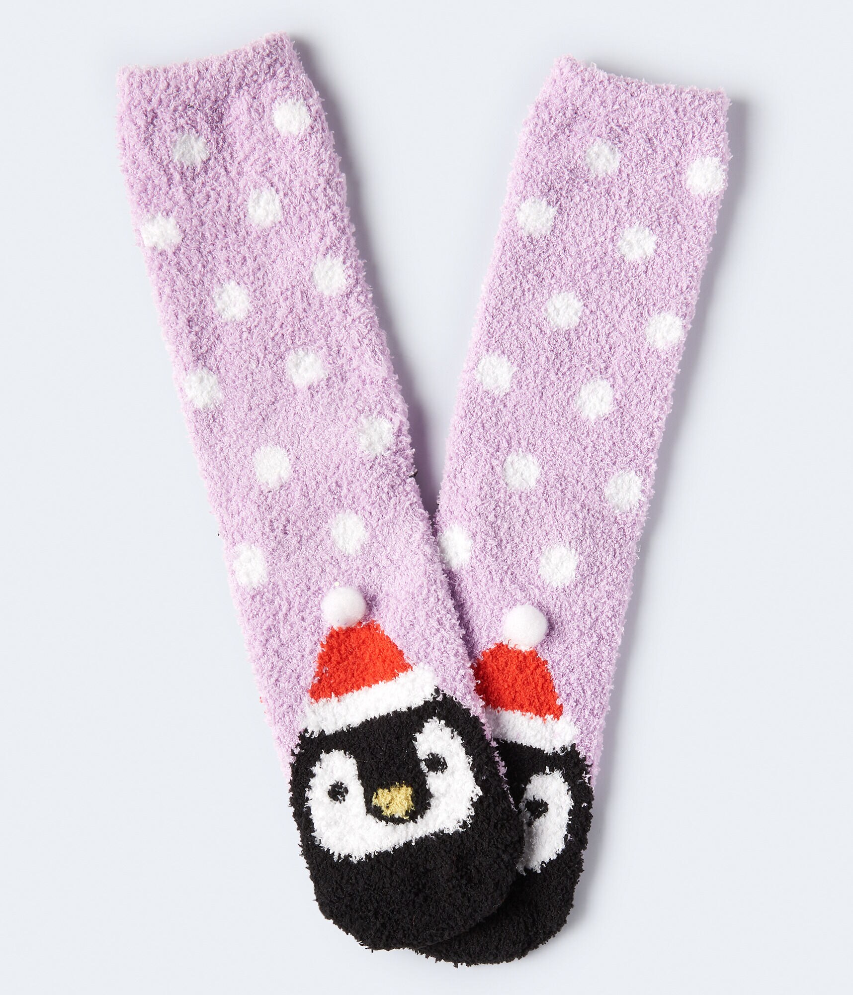 Polka Dot Penguin Crew Socks