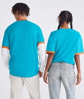 Miami Dolphins Super Bowl Relaxed Ringer Graphic Tee