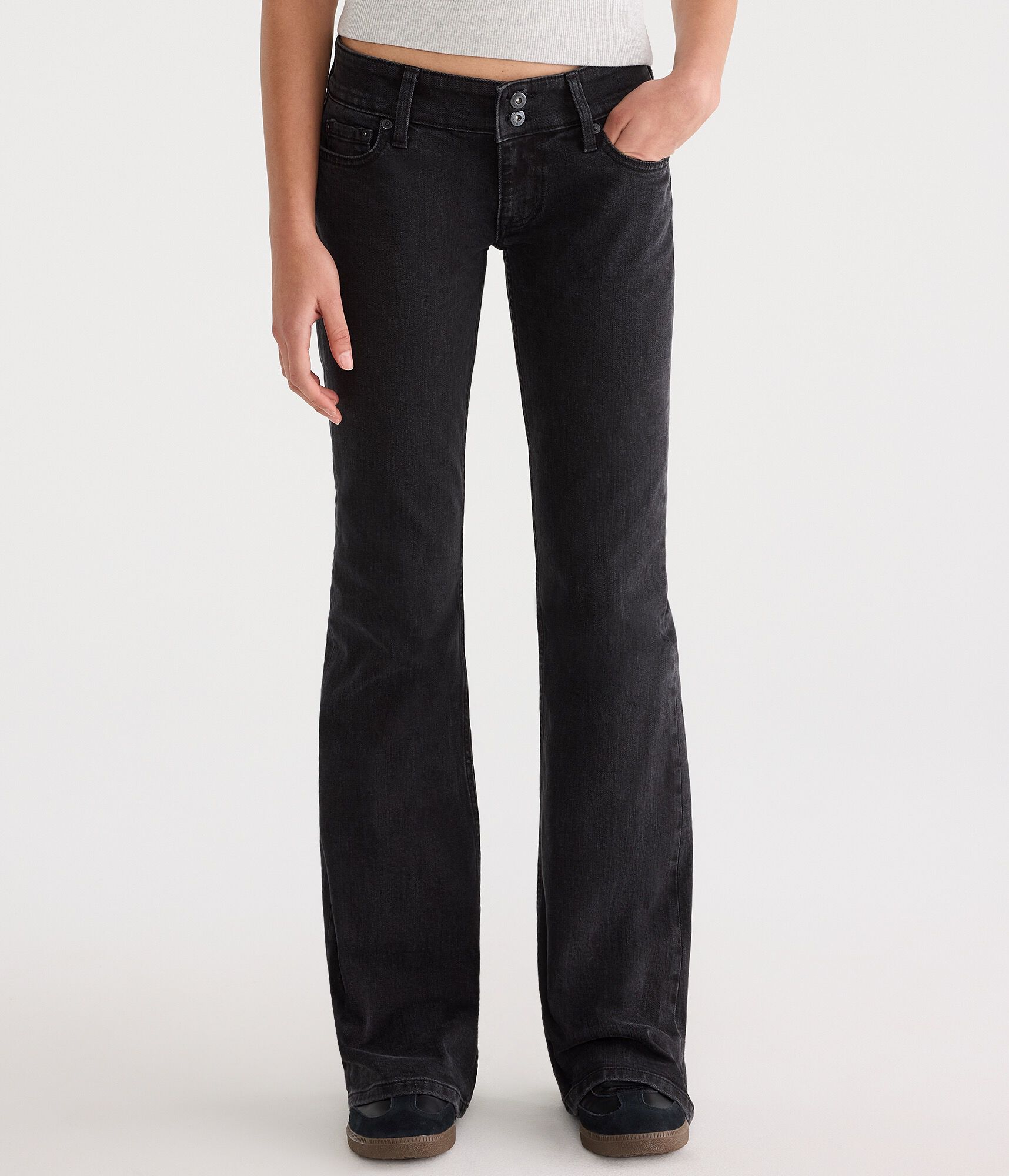 Super Low-Rise Flare Jean