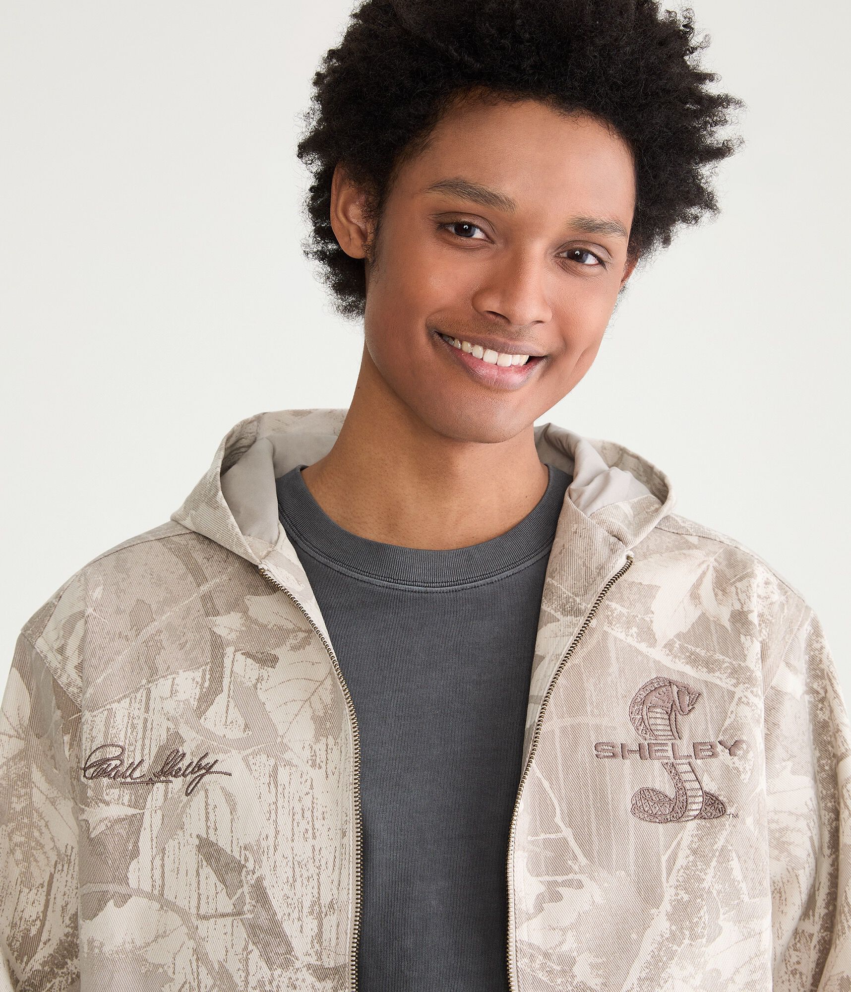 Shelby Forest Camo Full-Zip Hooded Jacket