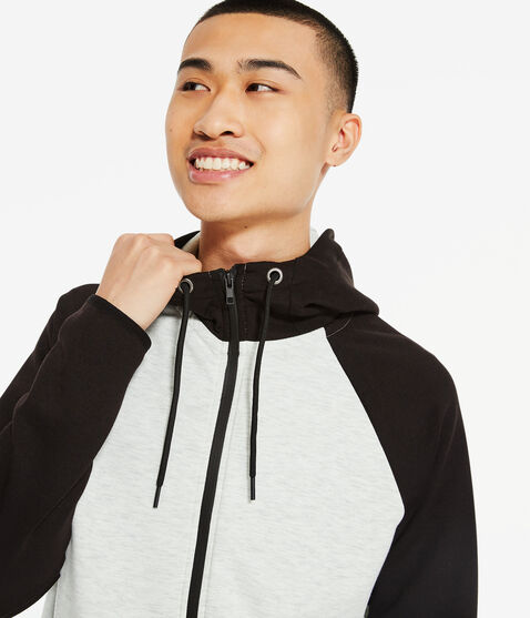 Air Softspun Tech Fleece Colorblocked Full-Zip Hoodie