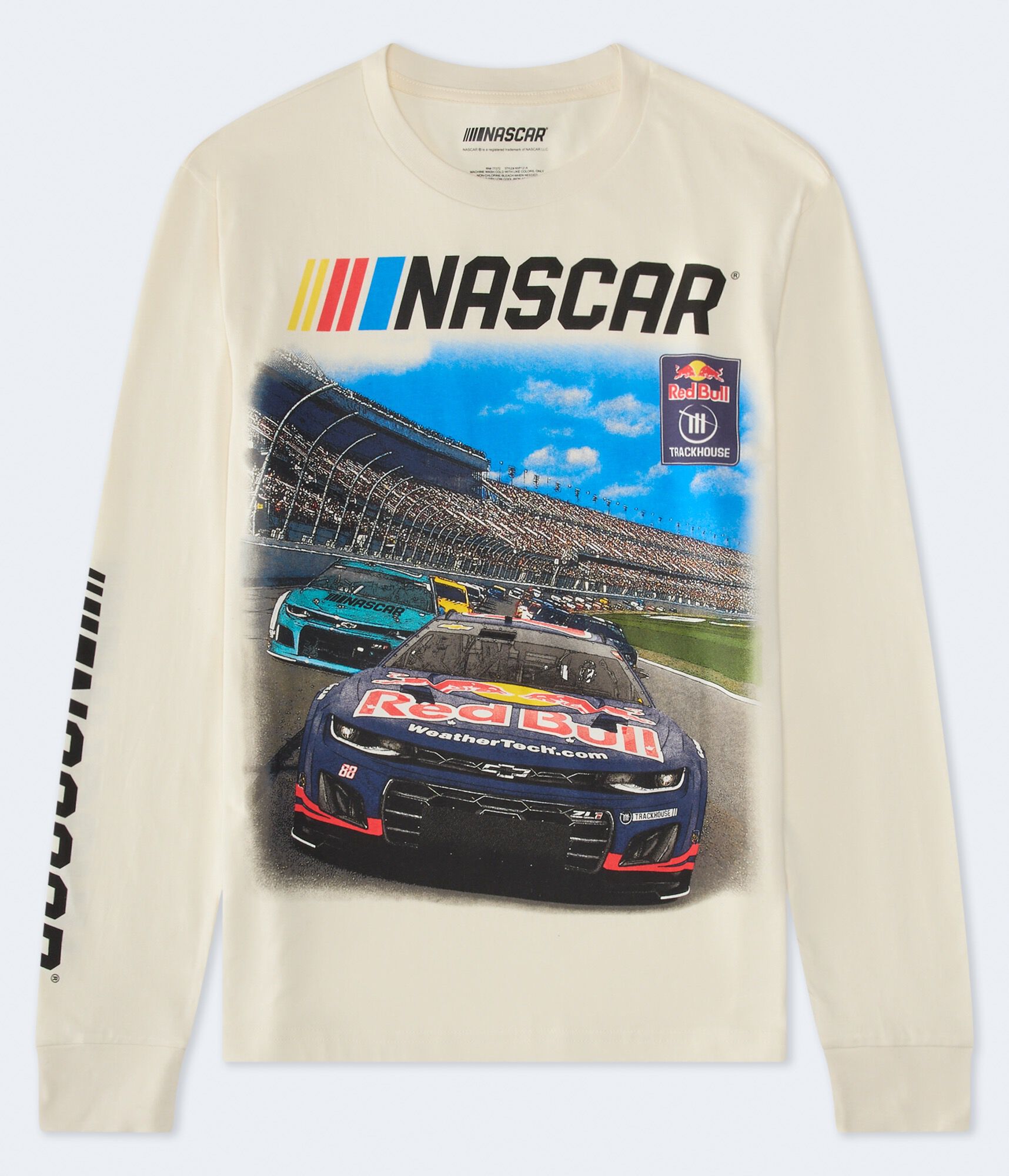 NASCAR Long Sleeve Red Bull Trackhouse Relaxed Graphic Tee