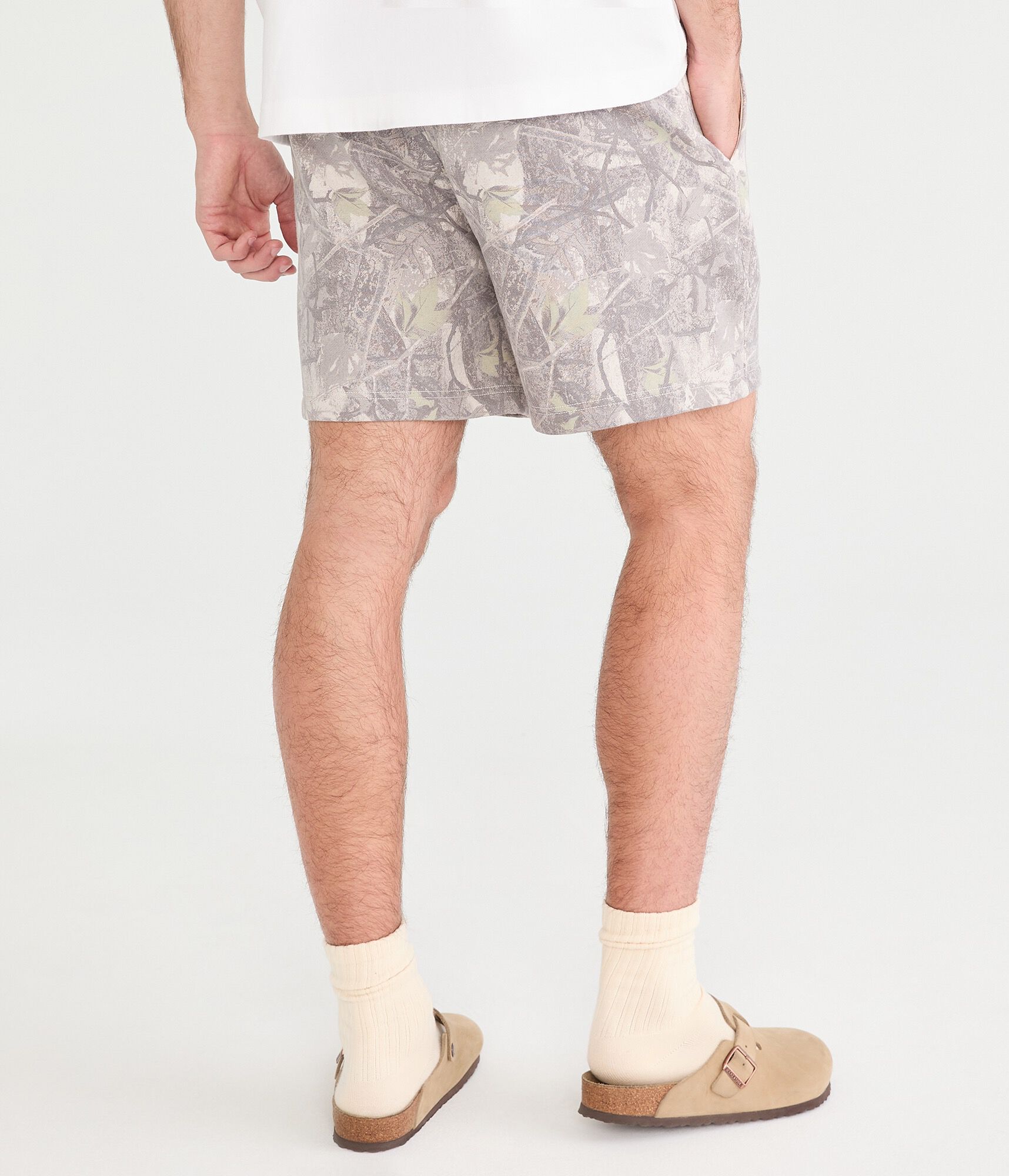 Cloud Soft Forest Camo Fleece Shorts 5.5"