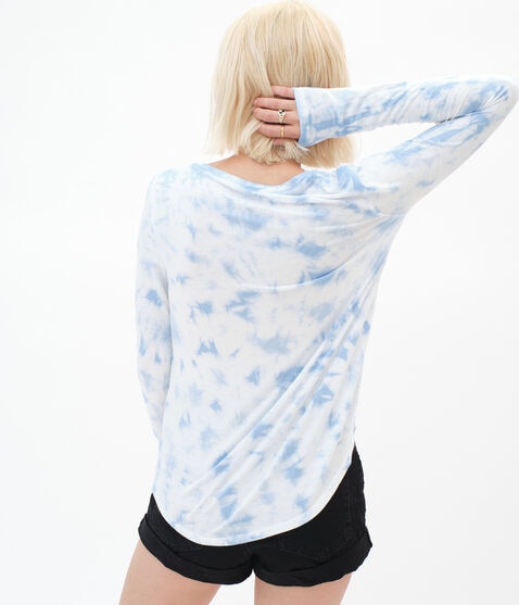 Long Sleeve Seriously Soft Tie-Dye V-Neck Tee Long Sleeve Seriously Soft Tie-Dye V-Neck Tee