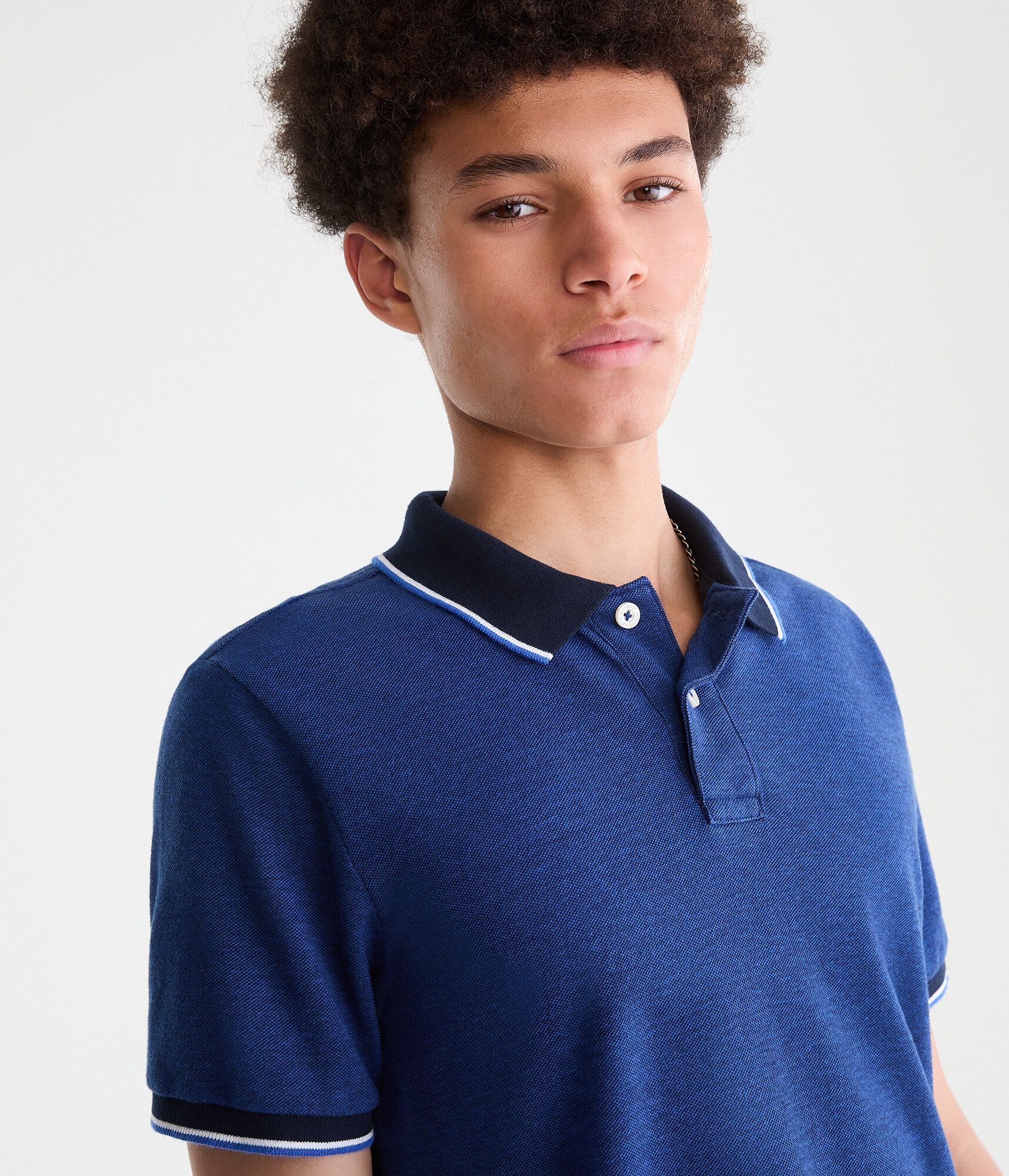 Contrast Tipped Piqu&eacute; Polo