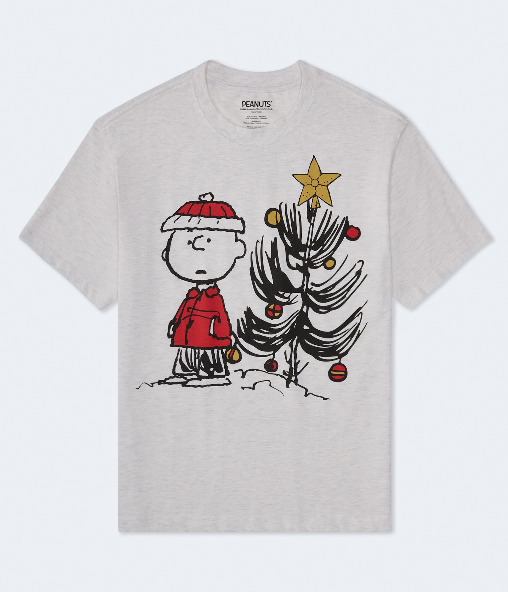 Charlie Brown Christmas Tree Relaxed Graphic Tee