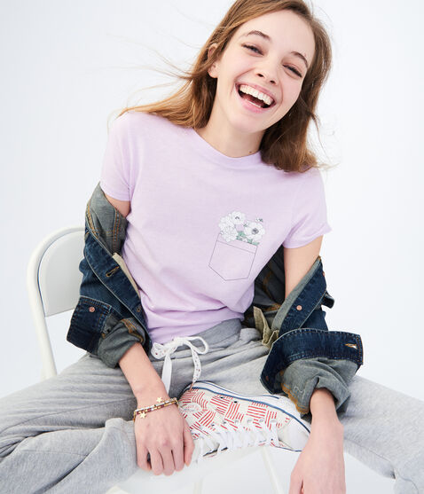 Free State Flower Pocket Graphic Tee Free State Flower Pocket Graphic Tee