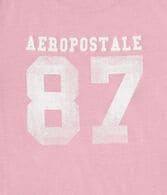 Aeropostale 87 Appliqué Graphic Tee
